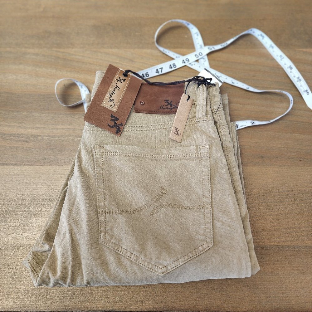 New w/tags 34 Heritage Tan Men's jeans